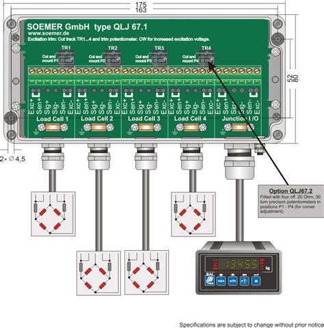 load cell summing junction box|load cell wiring explained.